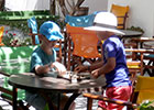 Καφενές - παιδιά που παίζουν σκάκι